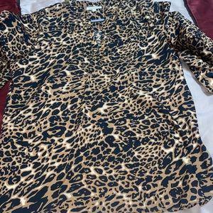 Leopard print blouse